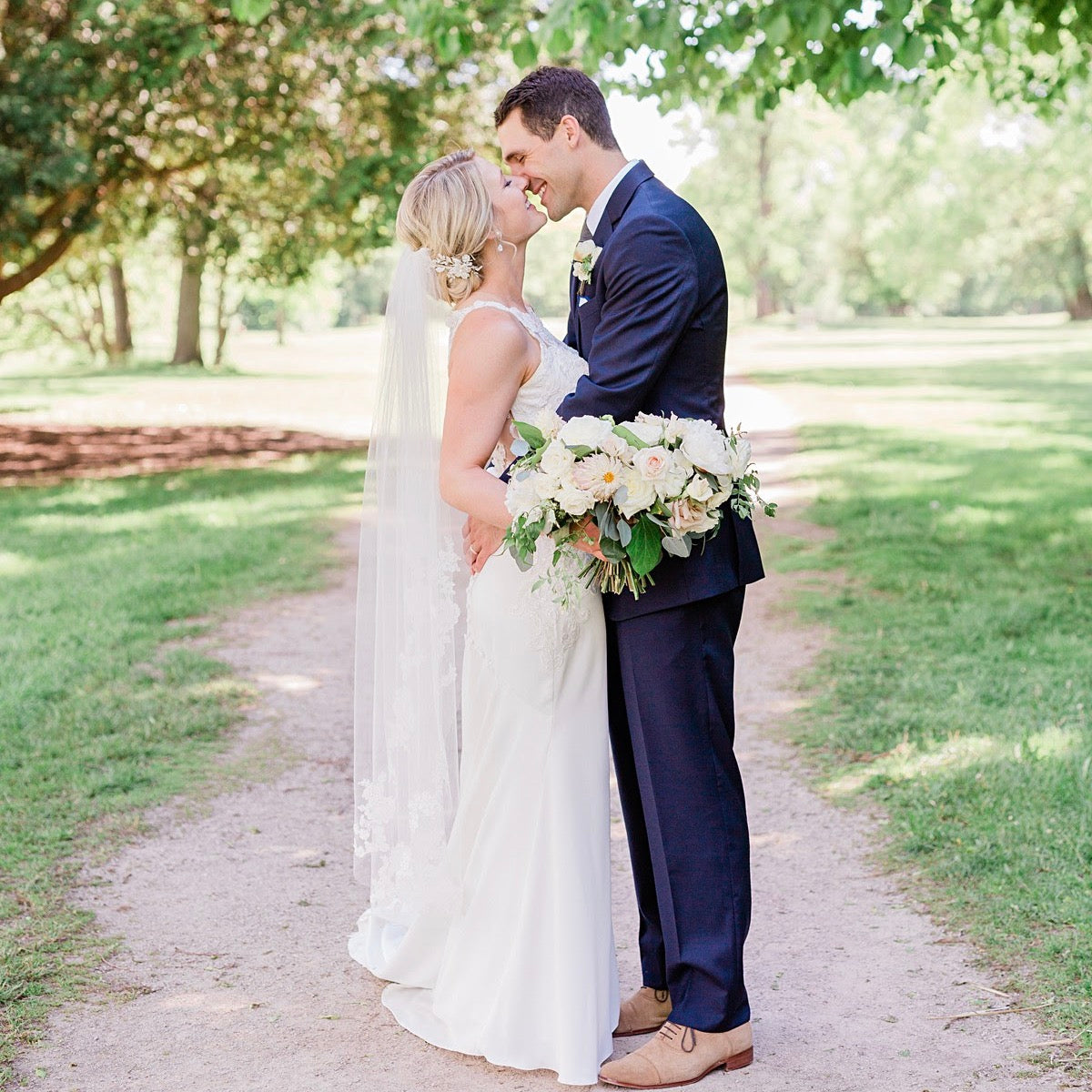 Blush Bridal Gallery DREA Detachable Puff Sleeve Floral Blush Pink