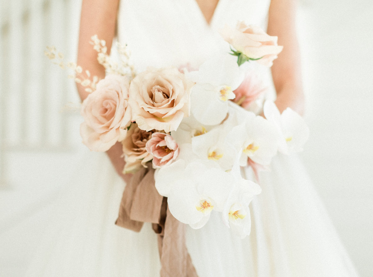 Modern Blush Bridal Bouquet – Ebb and Flow Flowers