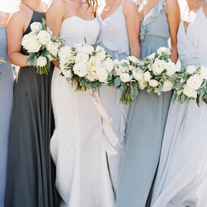 Garden White Bridesmaids Bouquet