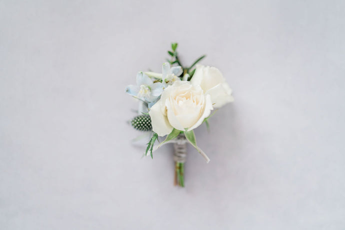 Garden Blue Boutonniere