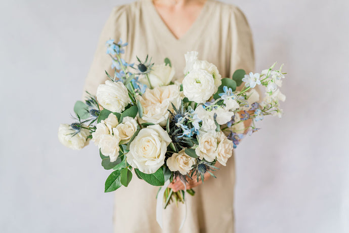 Garden Blue Bridal Bouquet