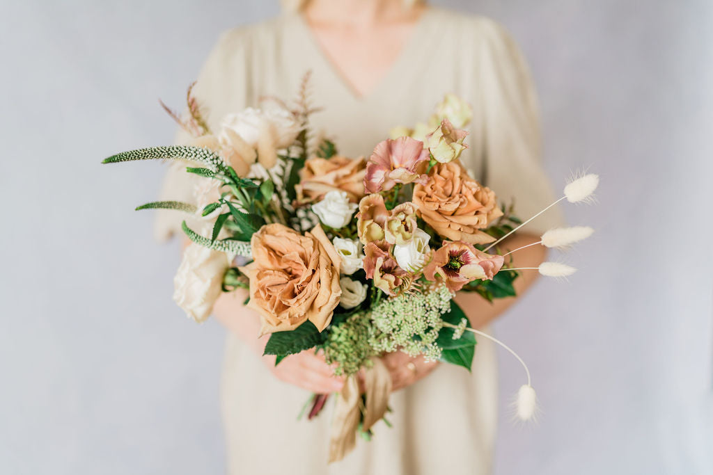 Golden Hour Bridesmaid Bouquet – Ebb and Flow Flowers