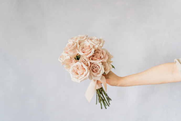 Modern Blush Bridesmaids Bouquet