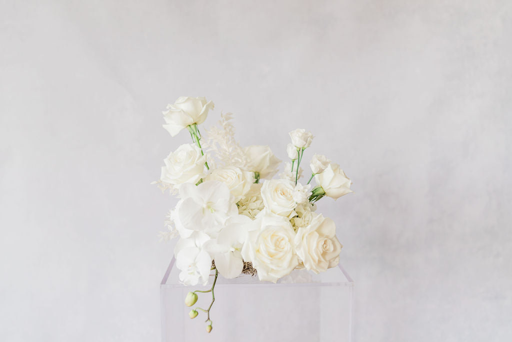 Modern White Centerpiece