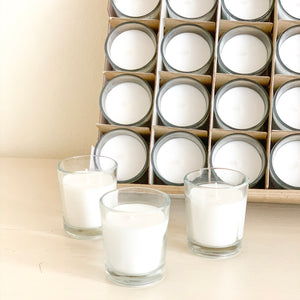 Case of Glass Votives